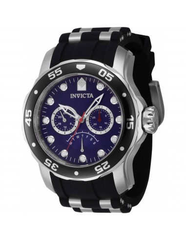 Invicta Men's Watch - Pro Diver Quartz Blue Dial TT Black/Silver Tone Strap | 46967 destockage