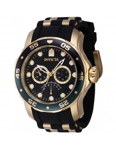 Invicta Men's Quartz Watch - Pro Diver Black and Green Bezel Two Tone Strap | 46969 pas cher 