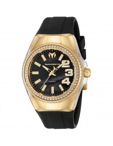 Technomarine Women's Watch - Cruise Crystal Black Dial Yellow Gold Case | TM-121251 acheter en ligne