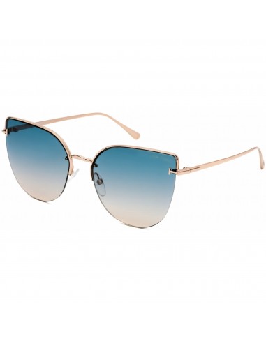 Tom Ford Women's Sunglasses - Shiny Rose Gold Cat Eye Half Rim Frame | FT0652 28P de l' environnement