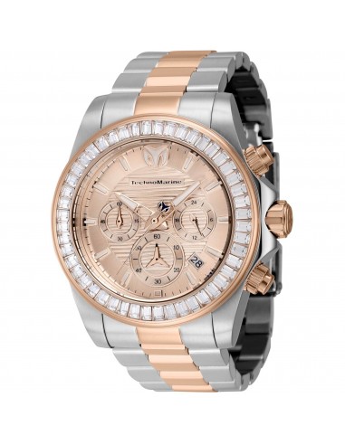 Technomarine Men's Watch - Manta Ray Chronograph Rose Gold Dial Bracelet | TM-222007 soldes