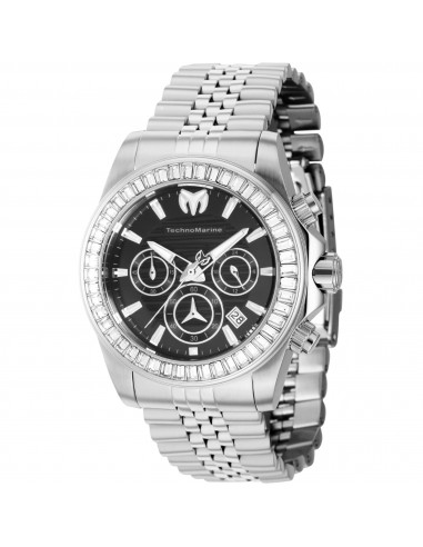 Technomarine Men's Watch - Manta Ray Crystal Quartz Chronograph Black Dial | TM-222039 commande en ligne