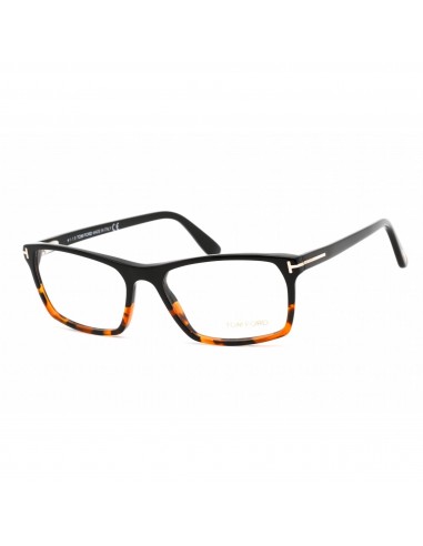 Tom Ford Men's Eyeglasses - Shiny Black/Havana Plastic Rectangular Frame | FT5295 056 En savoir plus