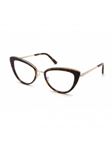 Tom Ford Women's Eyeglasses - Havana Plastic Cat Eye Full Rim Frame | FT5580-B 052 paiement sécurisé