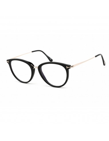 Tom Ford Men's Eyeglasses - Shiny Black Acetate/Metal Cat Eye Frame | FT5640-B 001 pas cher 