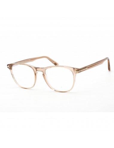 Tom Ford Unisex Eyeglasses - Shiny Light Brown Plastic Cat Eye Frame | FT5625-B 045 Découvrez la collection