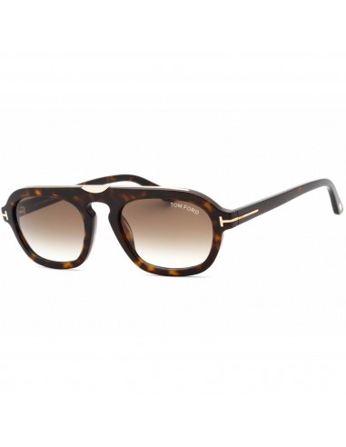 Tom Ford Men's Sunglasses - Dark Havana Plastic Pilot Full Rim Frame | FT0736 52K Faites des économies