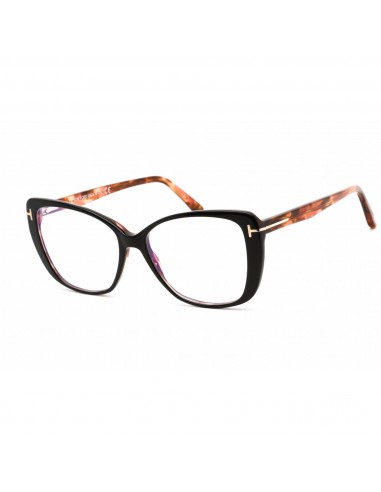 Tom Ford Women's Eyeglasses - Black/Other Butterfly Full Rim Frame | FT5744-B 005 offre 