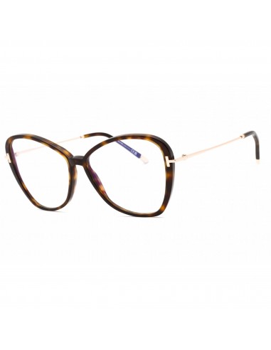 Tom Ford Women's Eyeglasses - Dark Havana Butterfly Full Rim Frame | FT5769-B 052 pas cher chine