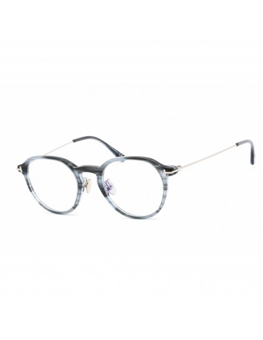 Tom Ford Men's Eyeglasses - Havana/Other Plastic Oval Full Rim Frame | FT5777-D-B 056 Faites des économies