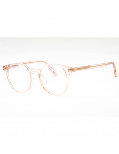 Tom Ford Unisex Eyeglasses - Shiny Pink Plastic Round Full Rim Frame | FT5796-K-B 072 ouvre sa boutique