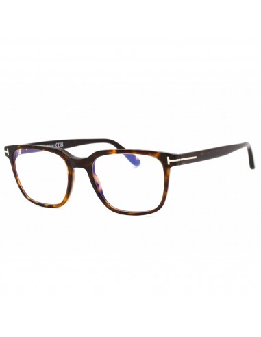 Tom Ford Men's Eyeglasses - Dark Havana Rectangular Full Rim Frame | FT5818-B 052 En savoir plus