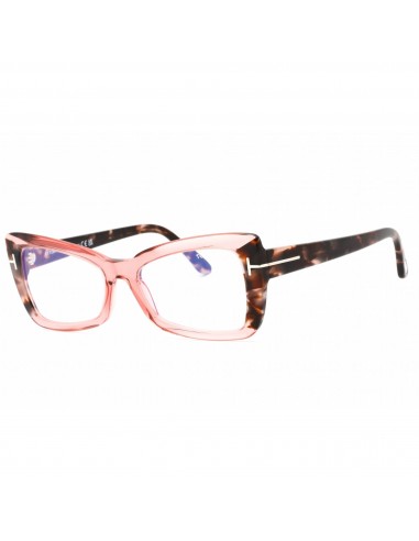 Tom Ford Women's Eyeglasses - Shiny Pink Plastic Cat Eye Full Rim Frame | FT5879-B 072 Vous souhaitez 