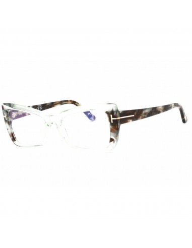 Tom Ford Women's Eyeglasses - Shiny Light Green Plastic Cat Eye Frame | FT5879-B 093 hantent personnes