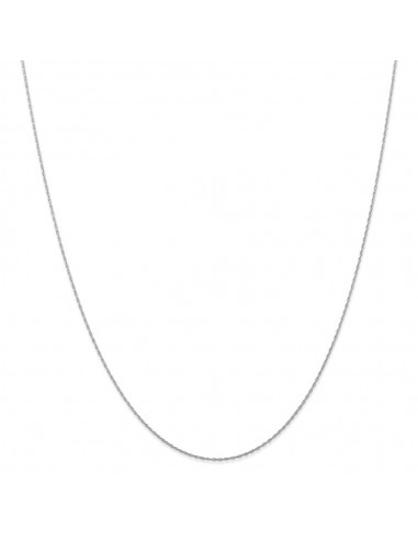 10k White Gold .5 mm Carded Cable Rope Chain | 10K5RW chez Cornerstreet bien 