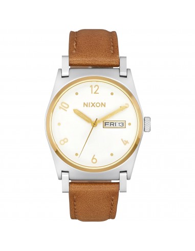 Nixon Women's Watch - Jane Quartz White Dial Brown Genuine Leather Strap | A955-2706 france