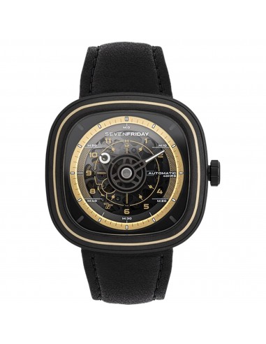 SevenFriday Unisex Watch - T-Series Automatic Skeleton Dial Black Strap | T2-06 acheter en ligne