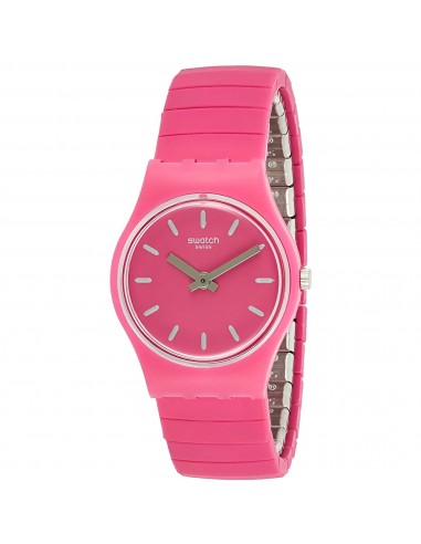 Swatch Women's Watch - Flexipink Quartz Pink Dial Steel Expansion Bracelet | LP149B français