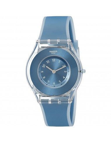 Swatch Women's Watch - Dive In Swiss Quartz Blue Dial Silicone Rubber Strap | SFS103 offre 