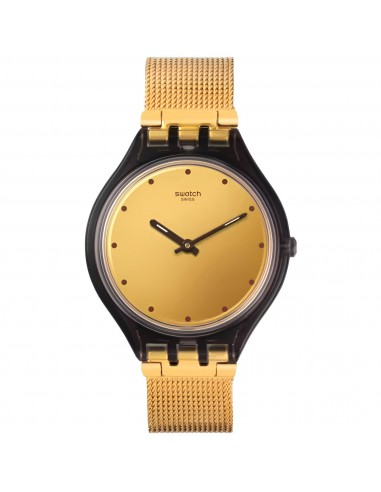 Swatch Women's Watch - Skin Skinmoka Champagne Dial Yellow Gold Bracelet | SVOC100M de votre