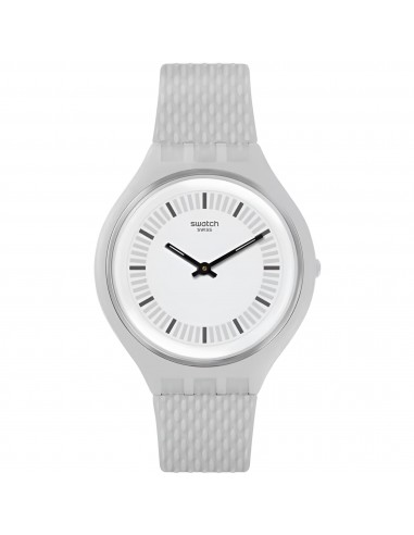 Swatch Unisex Watch - Skin Skinstructur Grey Dial Silicone Rubber Strap | SVUM102 2 - 3 jours ouvrés.