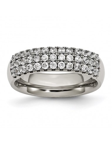 Titanium Multi-row CZ Ring | TB374 les muscles