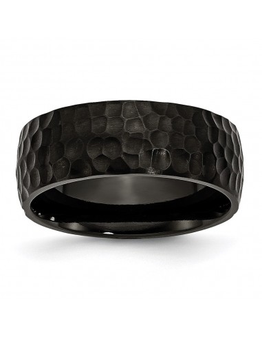 Titanium Black IP-Plated Hammered 8mm Band | TB385 sélection de produits