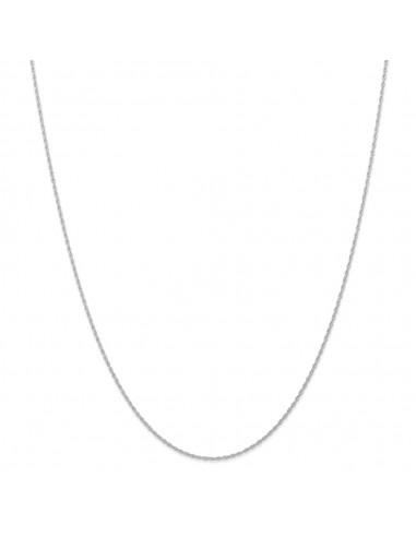 10k White Gold .95 mm Carded Cable Rope Chain | 10K8RW Les êtres humains sont 