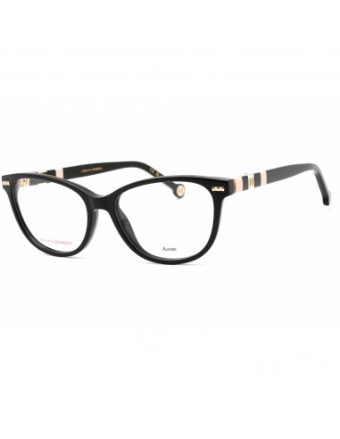 Carolina Herrera Women's Eyeglasses - Black Pink Plastic Cat Eye Frame | CH 0048 03H2 destockage