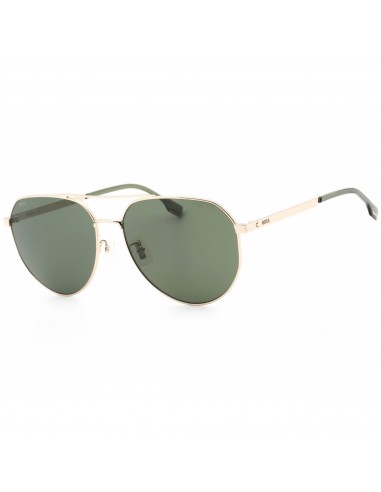 Hugo Boss Men's Sunglasses - Gold Pilot Frame Green Lens | BOSS 1473/F/SK 0J5G QT Vous souhaitez 