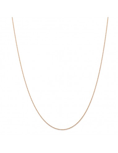 14k Rose Gold .5 mm Cable Rope Chain (CARDED) | 5RR 50% de réduction en Octobre 2024