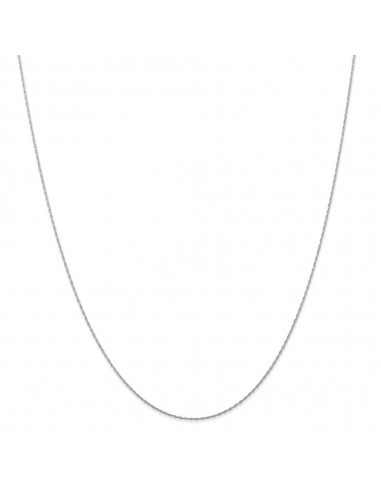 14k White Gold .5 mm (CARDED) Cable Rope Chain | 5RW sur le site 