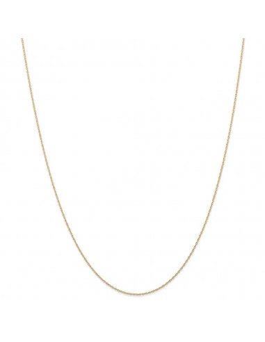 14k .6 mm Carded Cable Rope Chain | 6RY à prix réduit toute l'année