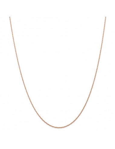 14k Rose Gold .7 mm Carded Cable Rope Chain | 7RR s'inspire de l'anatomie humaine