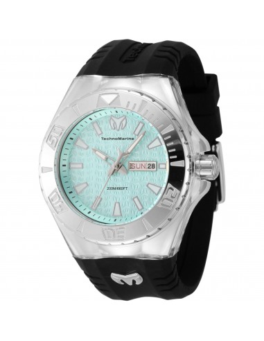 Technomarine Men's Watch - Cruise Monogram Silver Case Turquoise Dial | TM-122009 est présent 