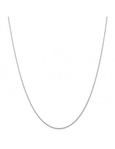 14k White Gold .7 mm Carded Cable Rope Chain | 7RW ou a consommer sur place