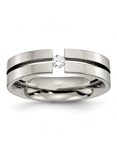 Titanium 6mm Diamond Polished Band | TB172AA des créatures d'habitude