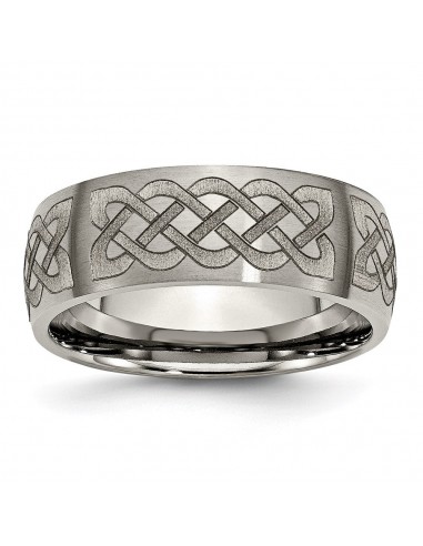 Titanium 8mm Laser Design Brushed Band | TB26F ou a consommer sur place