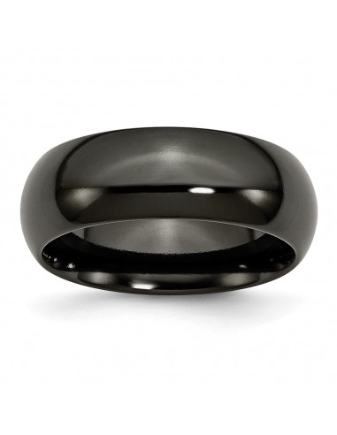 Titanium Black Ti 8mm Polished Band | TB292 Venez acheter