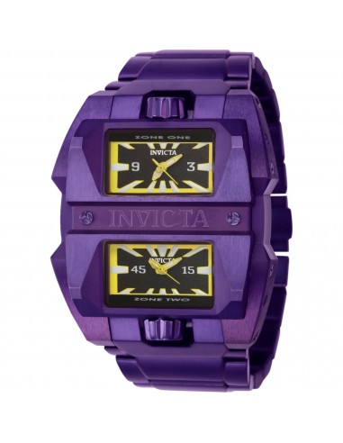 Invicta Men's Watch - Akula Dual Time Quartz Purple Stainless Steel Bracelet | 41711 outlet