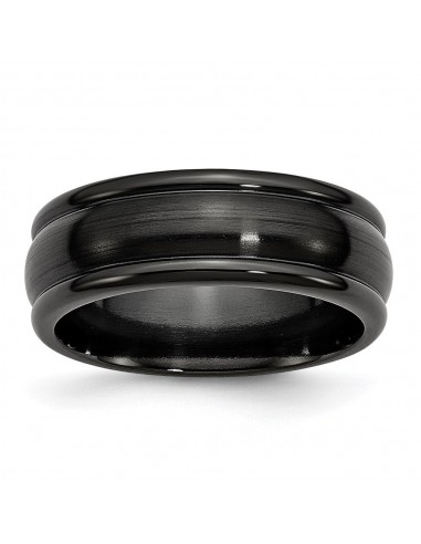 Titanium Black Ti Brushed and Polished Domed 8mm Band | TB395 en ligne