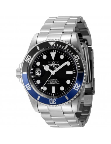 Invicta Men's Watch - Pro Diver Black Dial Silver Stainless Steel Bracelet | 43977 ouvre sa boutique