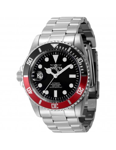 Invicta Men's Watch - Pro Diver Rotating Bezel Black Dial Silver Bracelet | 43978 2023